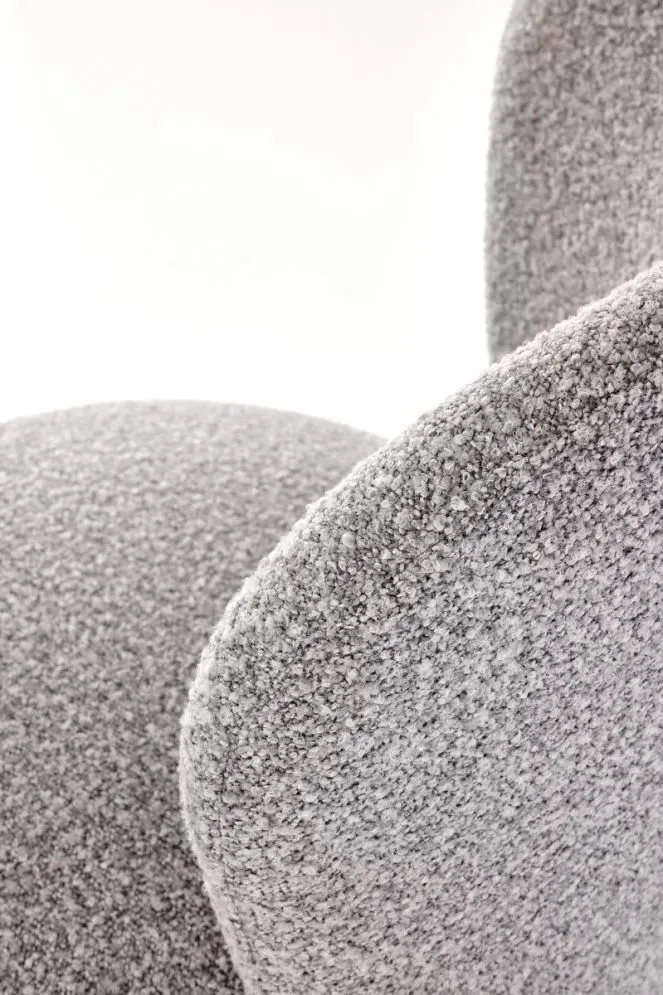 Hoker niski H126 VELVET szary loftowy I sklep meblowy MIRAT.