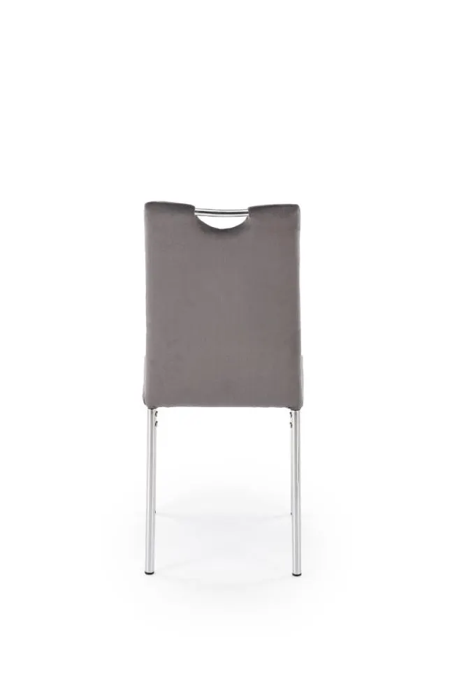 Krzesło tapicerowane K578 VELVET szare do jadalni I sklep meblowy MIRAT. styl GLAMOUR