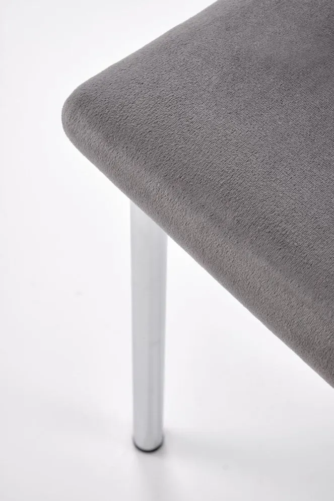 Krzesło tapicerowane K578 VELVET szare do jadalni I sklep meblowy MIRAT. styl GLAMOUR