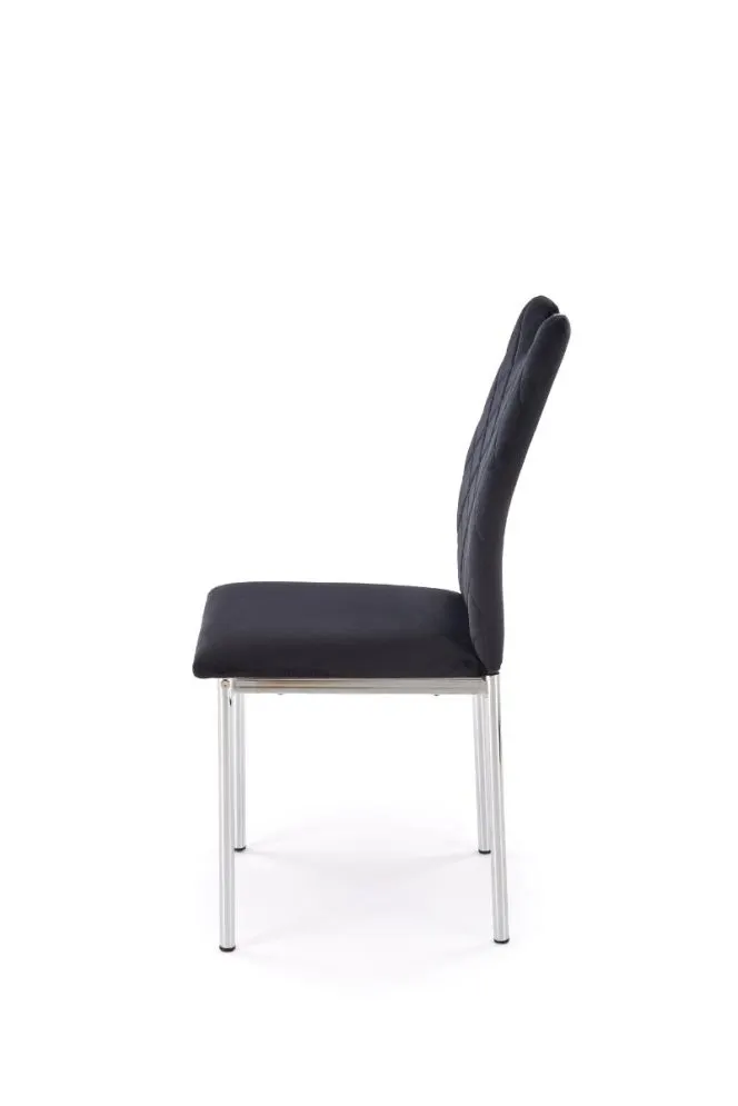 Krzesło tapicerowane K578 VELVET czarne welurowe I sklep meblowy MIRAT. styl GLAMOUR