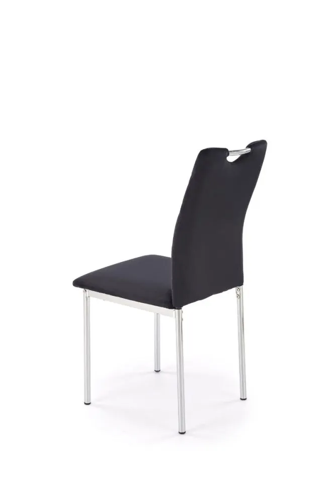 Krzesło tapicerowane K578 VELVET czarne welurowe I sklep meblowy MIRAT. styl GLAMOUR