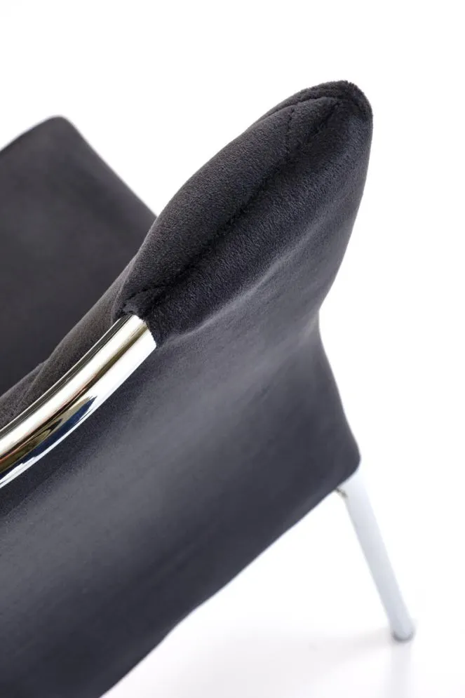 Krzesło tapicerowane K578 VELVET czarne welurowe I sklep meblowy MIRAT. styl GLAMOUR