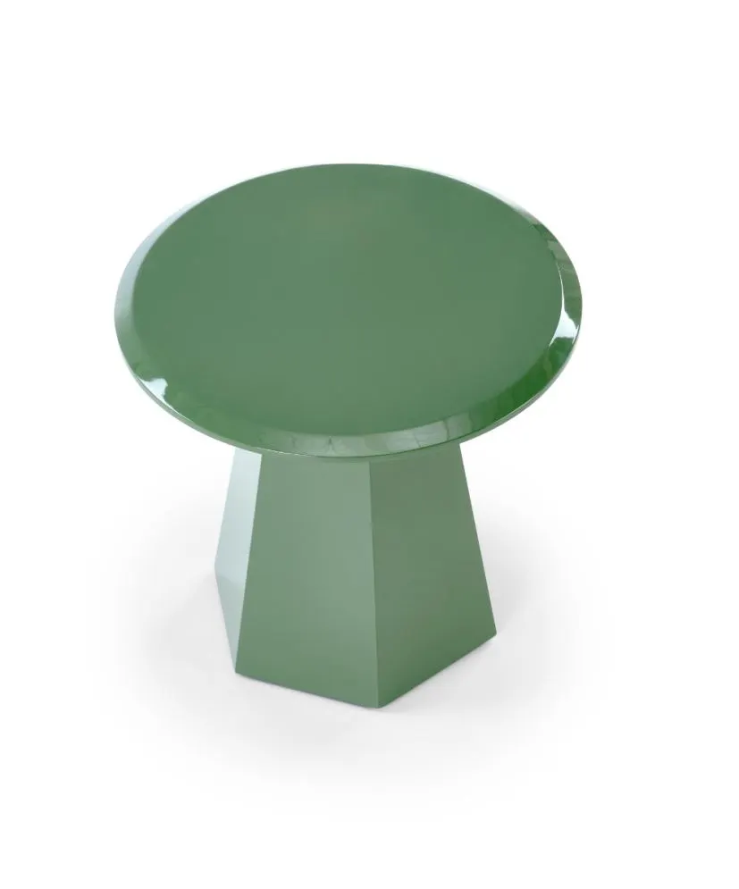 Stolik kawowy LOCA 50x50cm zielony okrągły I sklep meblowy MIRAT.