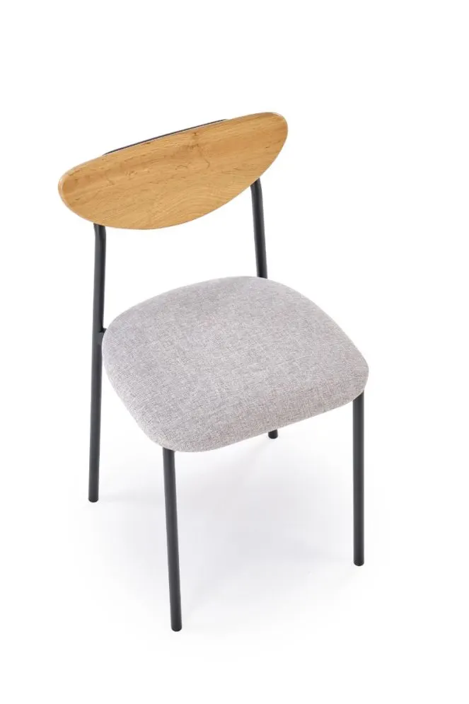 Zestaw DICKY stół + 4 krzesła dąb naturalny/czarny loftowy I sklep meblowy MIRAT. styl LOFT, SKANDYNAWSKI