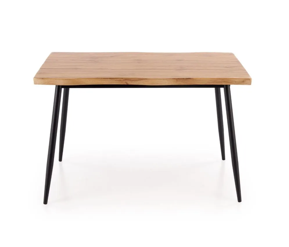 Zestaw DICKY stół + 4 krzesła dąb naturalny/czarny loftowy I sklep meblowy MIRAT. styl LOFT, SKANDYNAWSKI