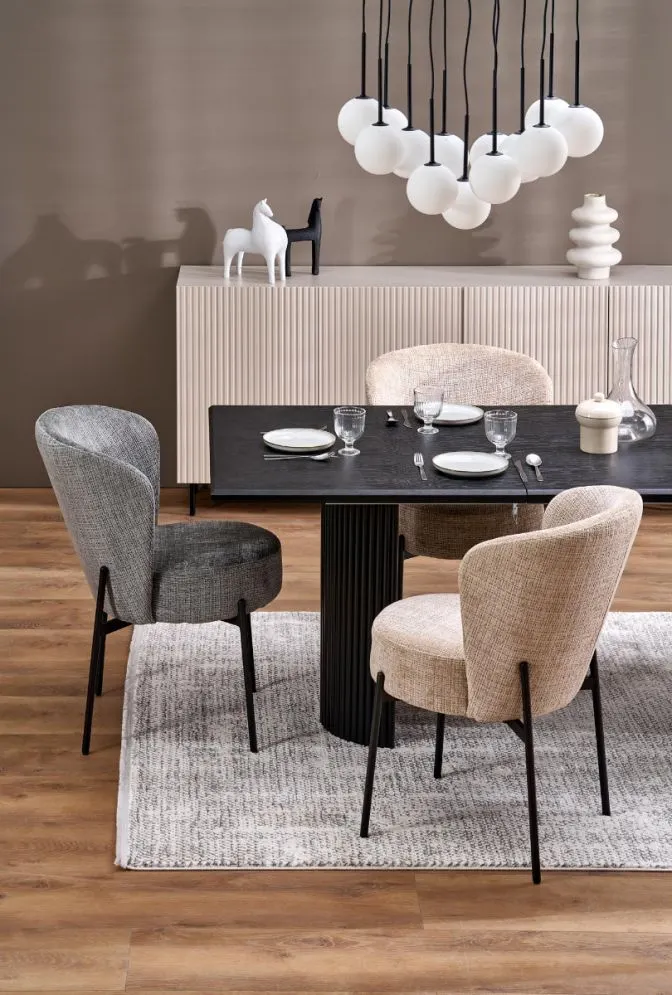 Stół rozkładany BOLERO 160(250)x90 czarny prostokątny I sklep meblowy MIRAT. styl LOFT