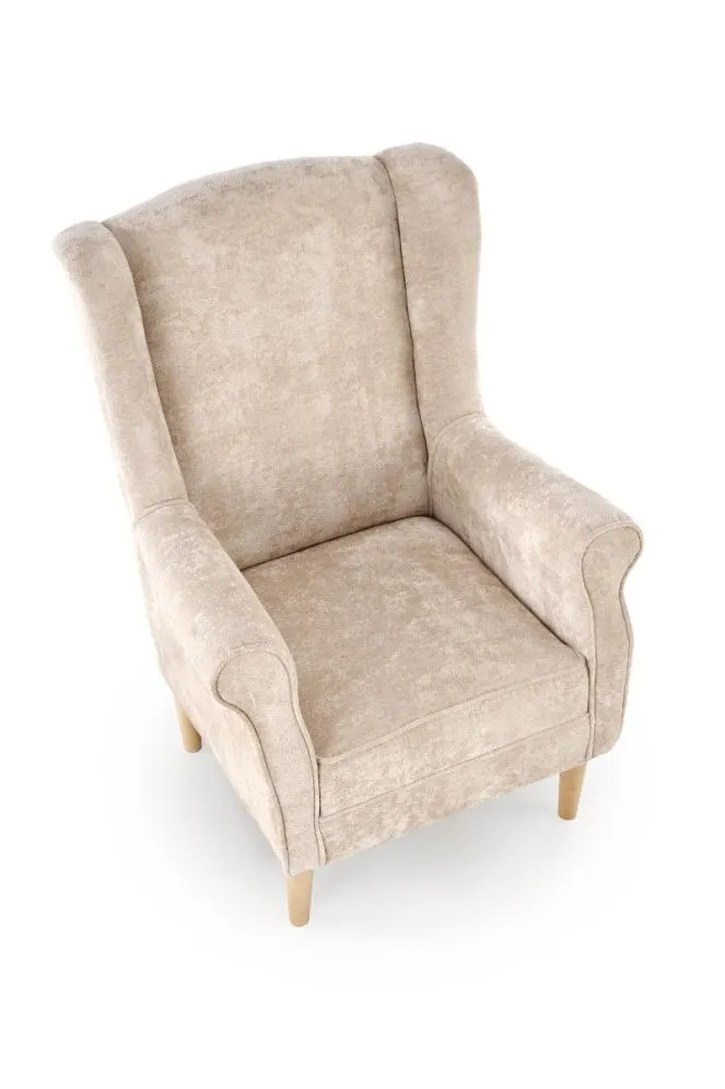 Fotel uszak HERMES beżowy do salonu I sklep meblowy MIRAT.