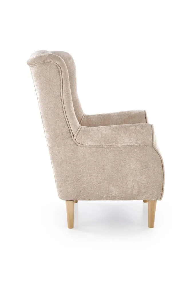 Fotel uszak HERMES beżowy do salonu I sklep meblowy MIRAT.