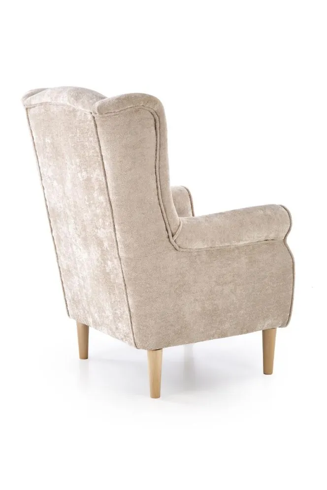 Fotel uszak HERMES beżowy do salonu I sklep meblowy MIRAT.