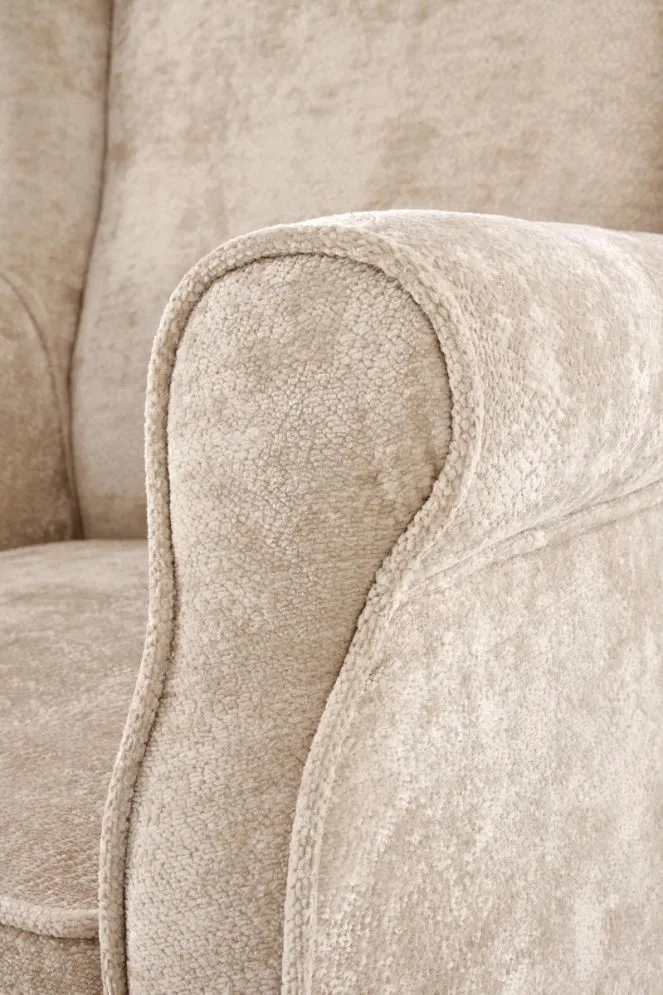 Fotel uszak HERMES beżowy do salonu I sklep meblowy MIRAT.