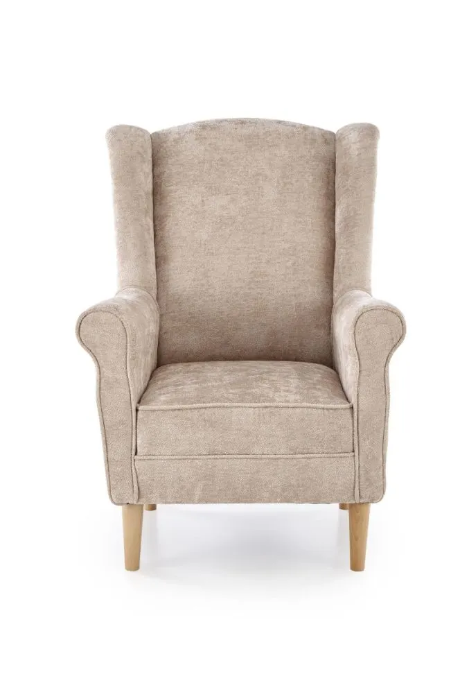 Fotel uszak HERMES beżowy do salonu I sklep meblowy MIRAT.