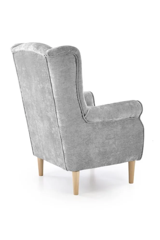 Fotel uszak HERMES szary tapicerowany I sklep meblowy MIRAT.
