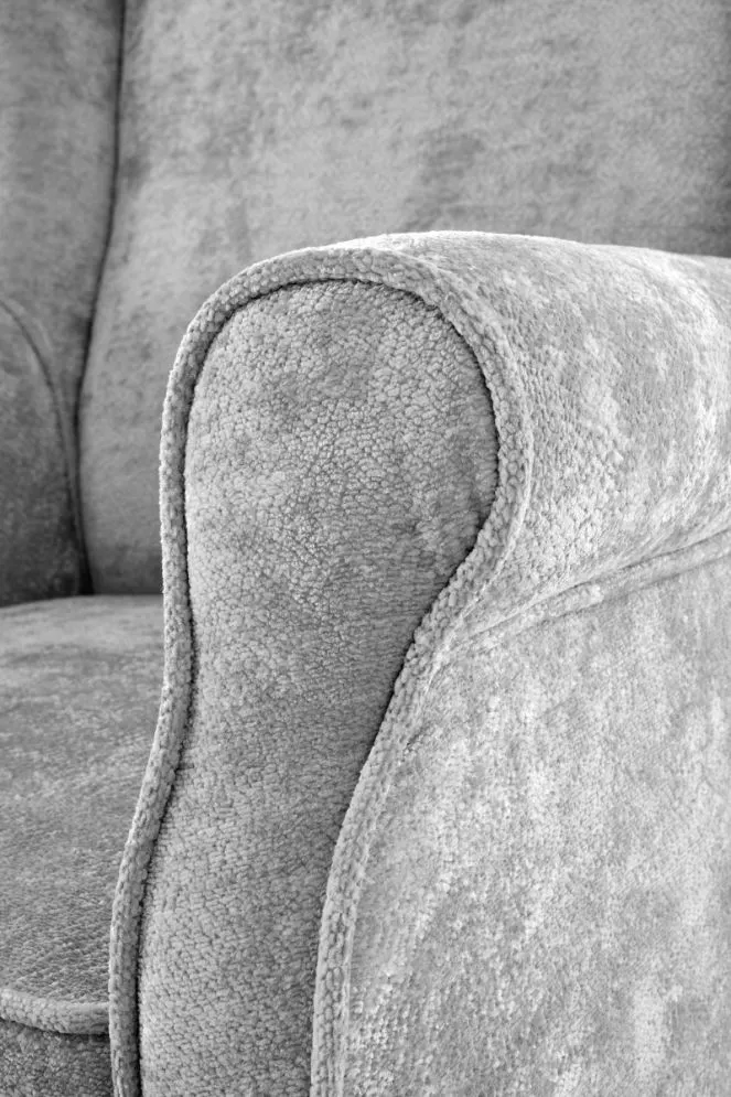 Fotel uszak HERMES szary tapicerowany I sklep meblowy MIRAT.