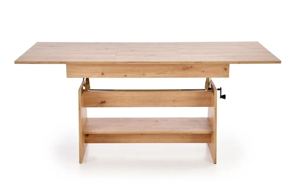 Ława rozkładana podnoszona ERIKA dąb artisan na korbkę I sklep meblowy MIRAT. styl SKANDYNAWSKI