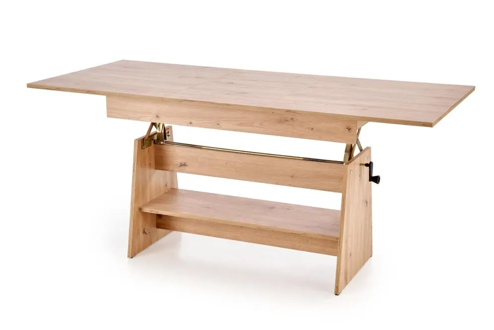 Ława rozkładana podnoszona ERIKA dąb artisan na korbkę I sklep meblowy MIRAT. styl SKANDYNAWSKI