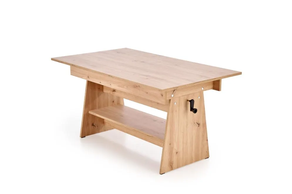Ława rozkładana podnoszona ERIKA dąb artisan na korbkę I sklep meblowy MIRAT. styl SKANDYNAWSKI