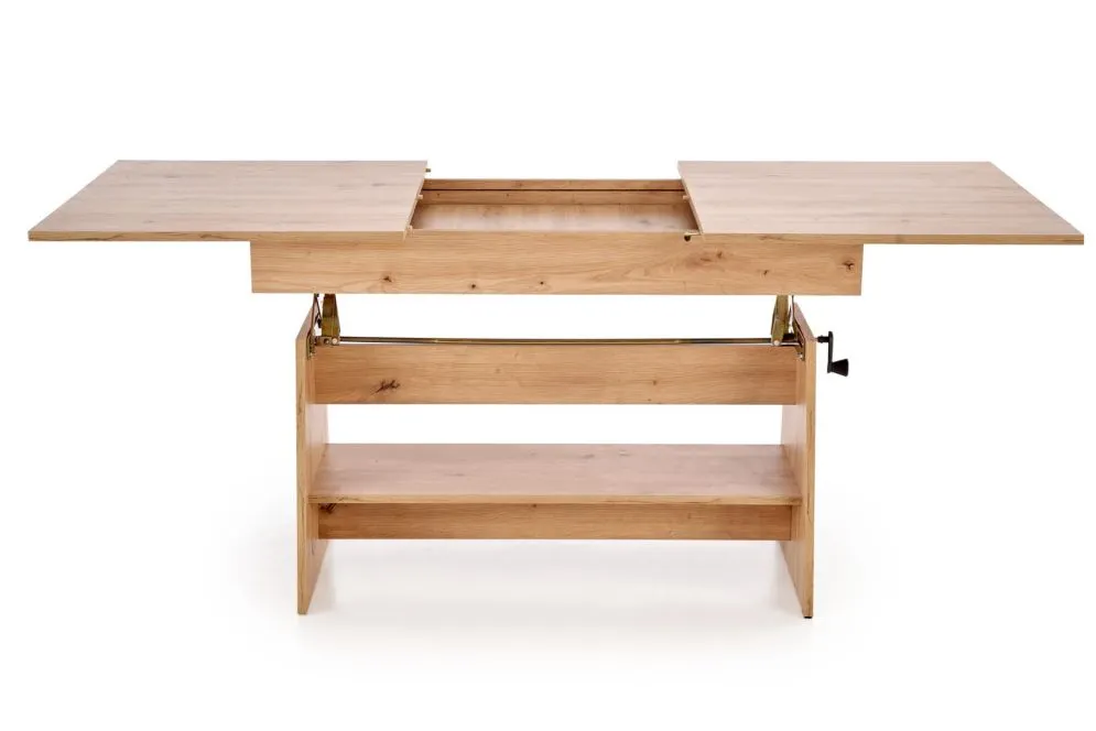 Ława rozkładana podnoszona ERIKA dąb artisan na korbkę I sklep meblowy MIRAT. styl SKANDYNAWSKI