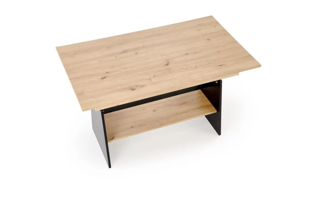 Ława rozkładana podnoszona ERIKA dąb artisan/czarny loftowa I sklep meblowy MIRAT.