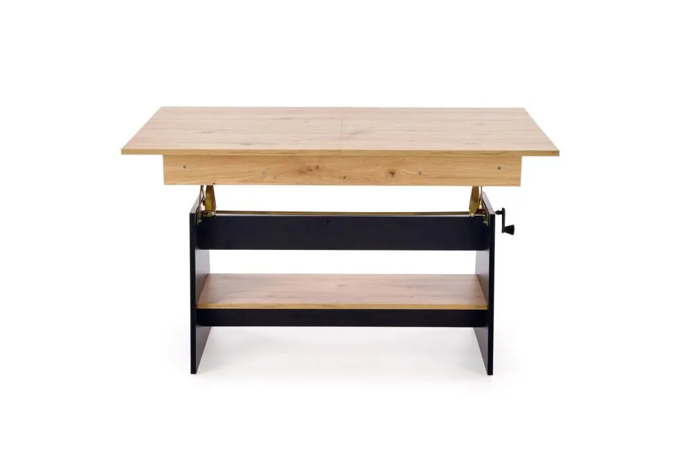 Ława rozkładana podnoszona ERIKA dąb artisan/czarny loftowa I sklep meblowy MIRAT.