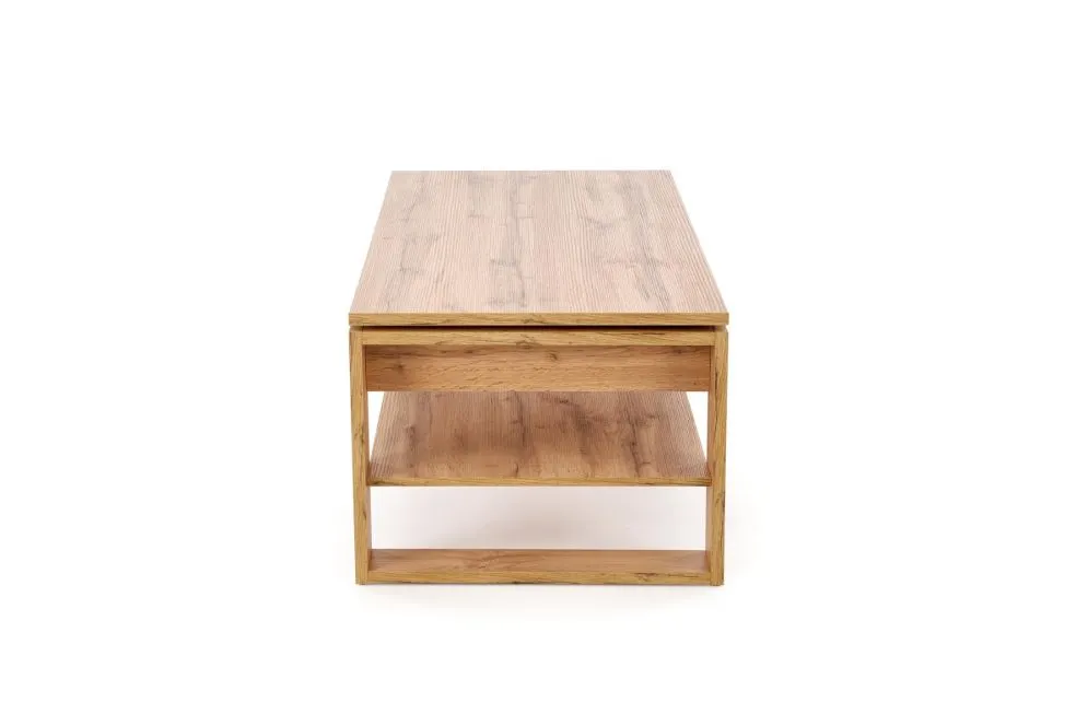 Ława podnoszona BETTY 114x65(92)cm dąb artisan z półką I sklep meblowy MIRAT. styl SKANDYNAWSKI