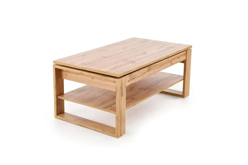 Ława podnoszona BETTY 114x65(92)cm dąb artisan z półką I sklep meblowy MIRAT. styl SKANDYNAWSKI