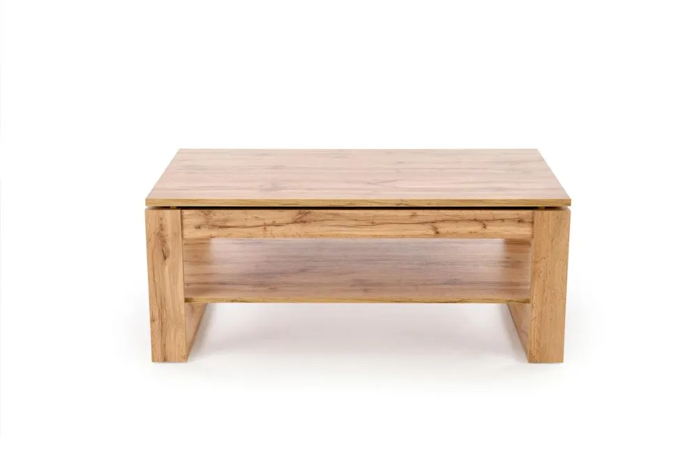 Ława podnoszona BETTY 114x65(92)cm dąb artisan z półką I sklep meblowy MIRAT. styl SKANDYNAWSKI