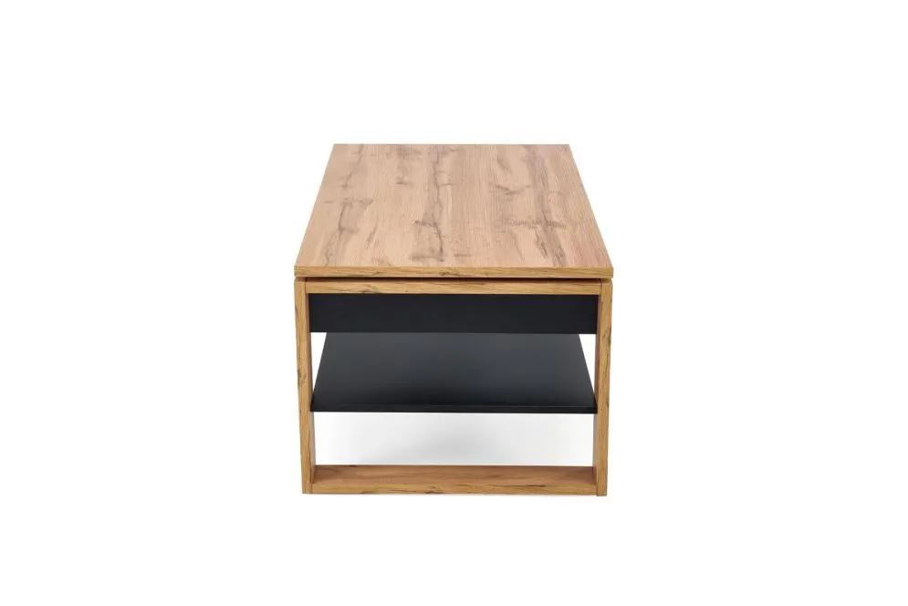 Ława podnoszona BETTY 114x65(92)cm dąb artisan/czarna loftowa I sklep meblowy MIRAT. styl LOFT