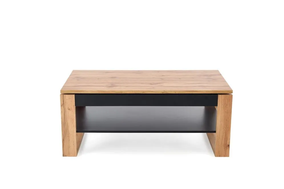 Ława podnoszona BETTY 114x65(92)cm dąb artisan/czarna loftowa I sklep meblowy MIRAT. styl LOFT