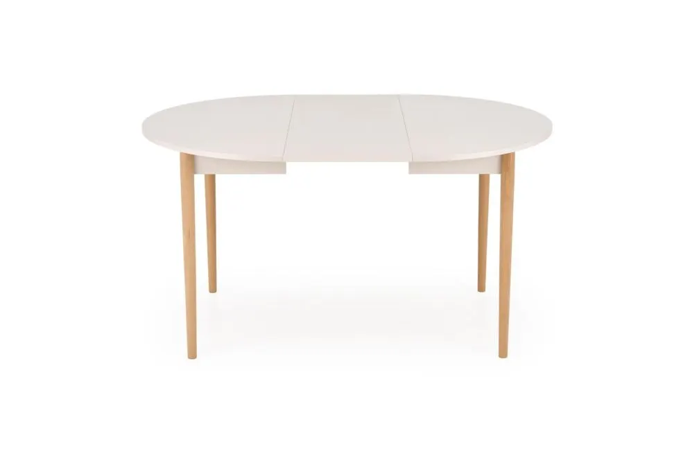 Kuchenny stół rozkładany PIVOT 102(142)x102 kaszmirowy/dąb naturalny I sklep meblowy MIRAT. styl SKANDYNAWSKI