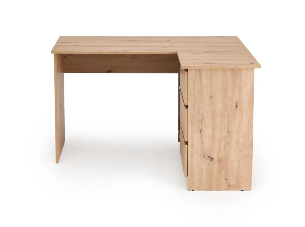 Biurko narożne BEGA dąb artisan młodzieżowe I sklep meblowy MIRAT.