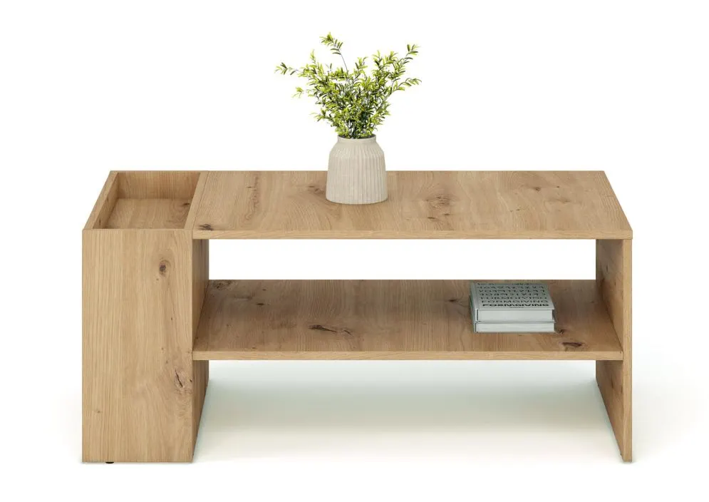 Ława MURCIA 100x55cm dąb artisan z dolną półką I sklep meblowy MIRAT.