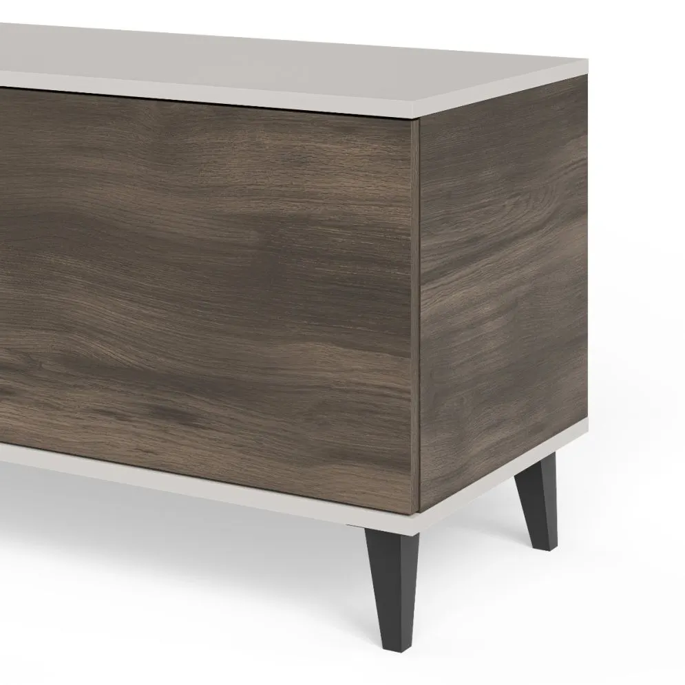 Szafka RTV RANDOM 2 180cm orzech/kaszmirowa do salonu I sklep meblowy MIRAT. styl RYFLOWANY kolekcja RANDOM