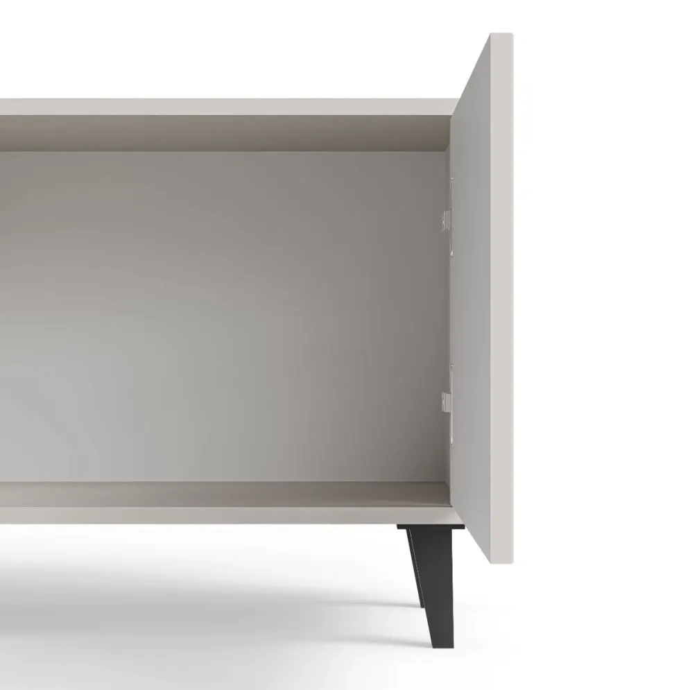 Szafka RTV RANDOM 2 180cm orzech/kaszmirowa do salonu I sklep meblowy MIRAT. styl RYFLOWANY kolekcja RANDOM