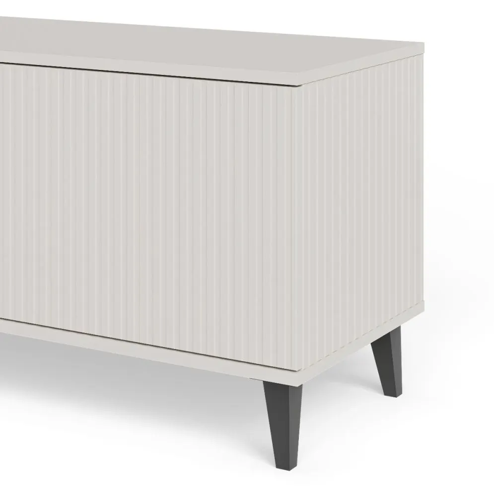 Szafka RTV RANDOM 2 180cm orzech/kaszmirowa do salonu I sklep meblowy MIRAT. styl RYFLOWANY kolekcja RANDOM