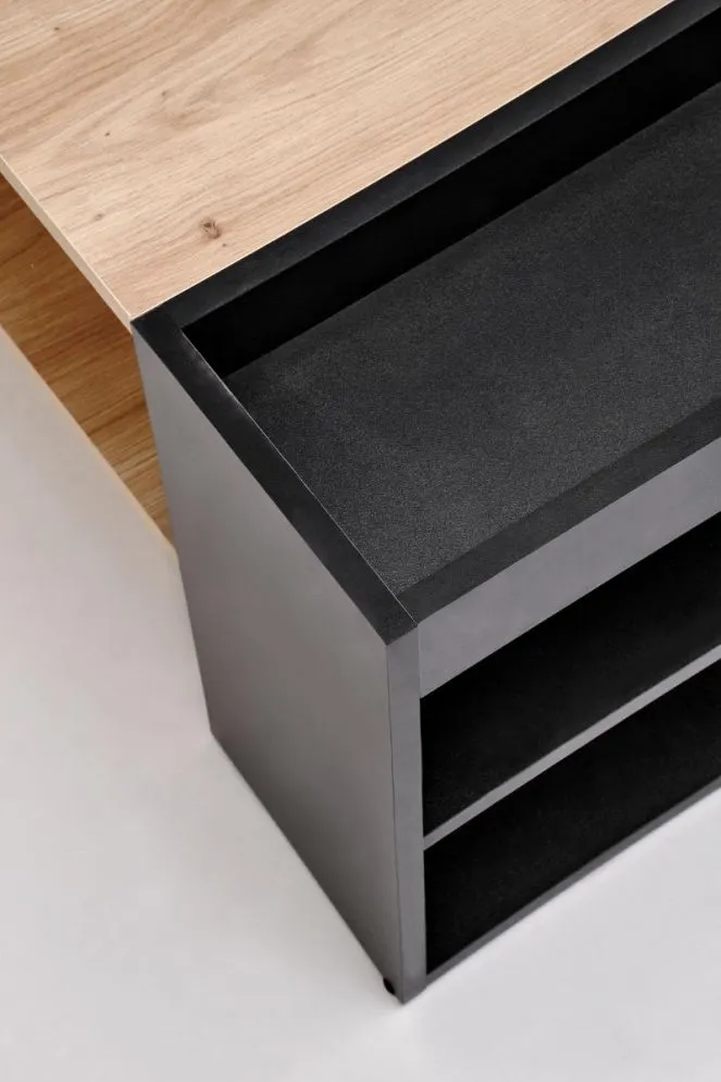 Ława MURCIA 100x55cm dąb artisan/czarna loftowa I sklep meblowy MIRAT.