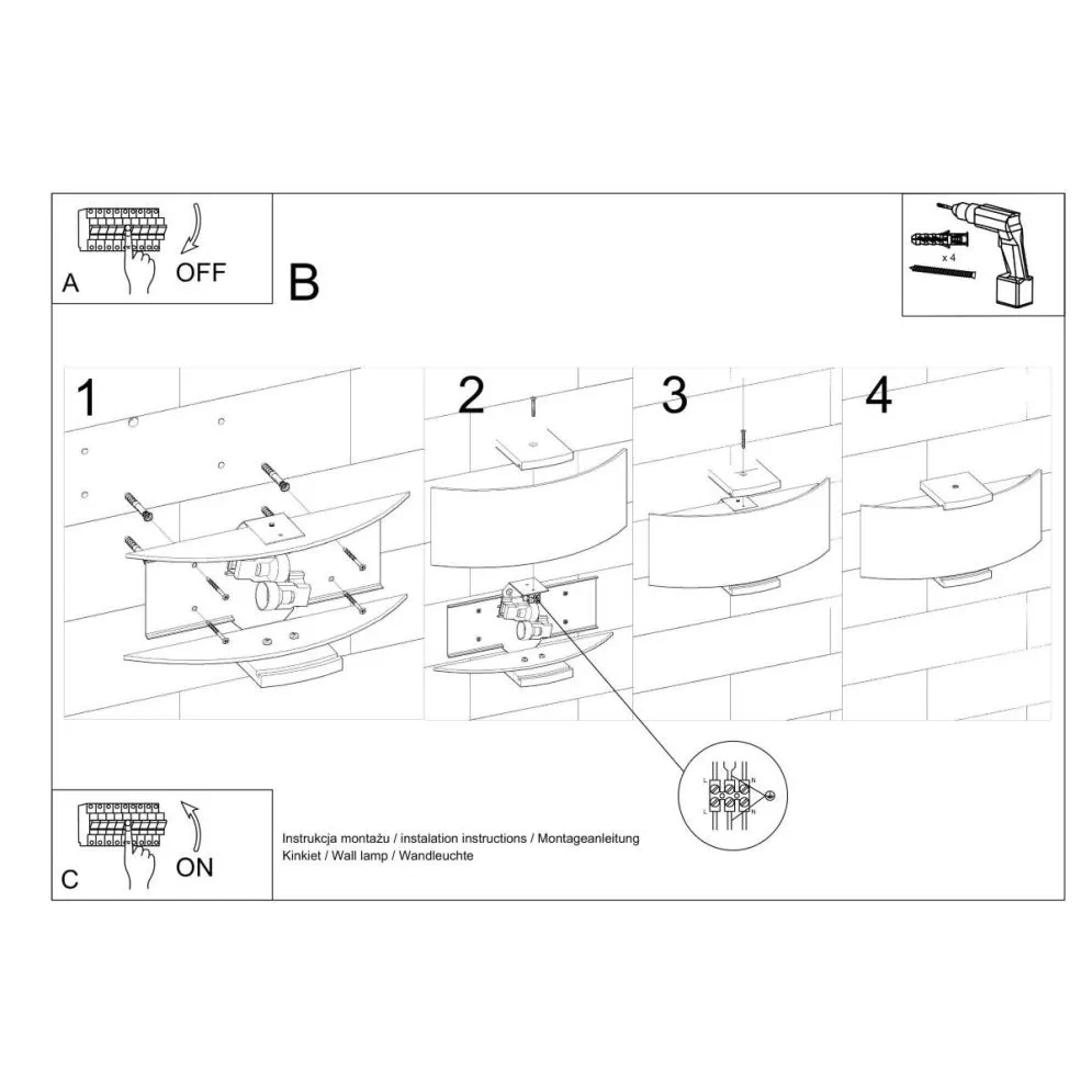 Kinkiet EMILIO | sklep MIRAT  kolekcja emilio