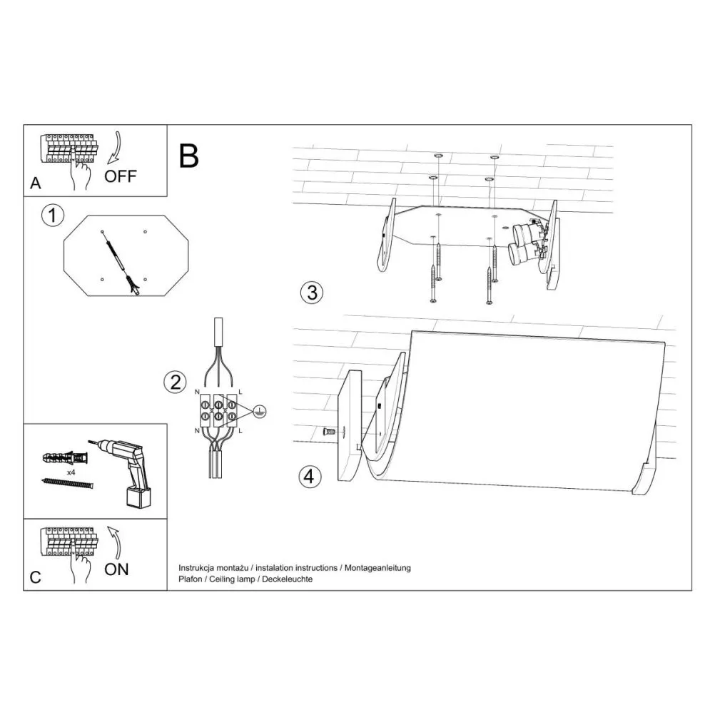 Plafon EMILIO | sklep MIRAT  kolekcja emilio
