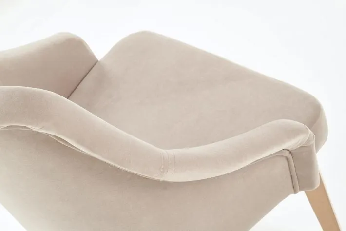 Krzesło TOLEDO 2 beżowe dąb miodowy tapicerowane | MIRAT. w stylu kolekcja TOLEDO