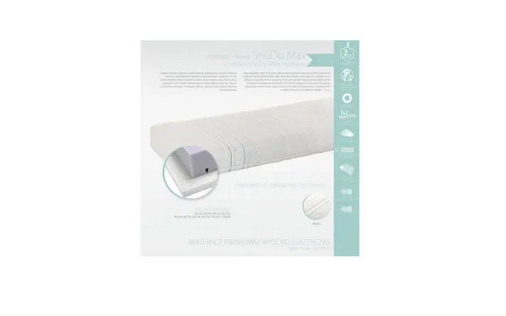 Materac piankowy Snudo Max 80x180 H2 oddychający | MIRAT.