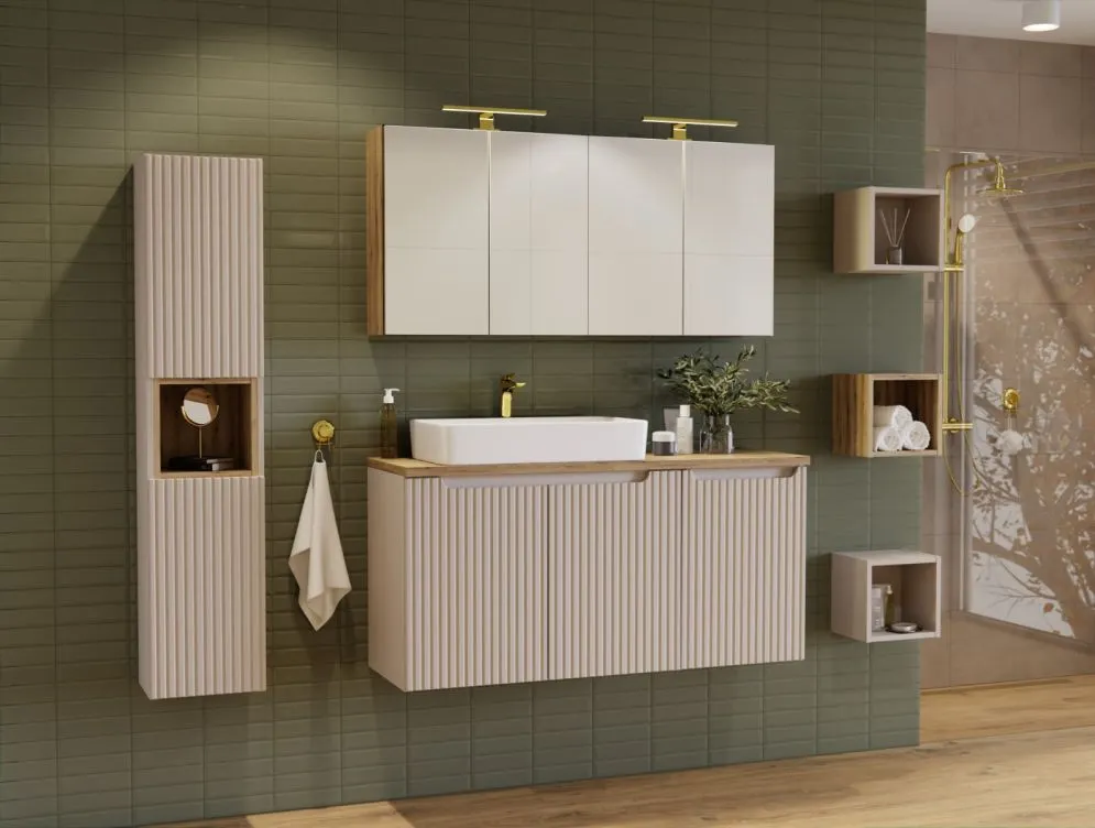 Półka wisząca NOVA OAK 83-27-Q 27x25cm dąb coast evoke w stylu skandynawskim I sklep meblowy MIRAT. styl SKANDYNAWSKI kolekcja NOVA