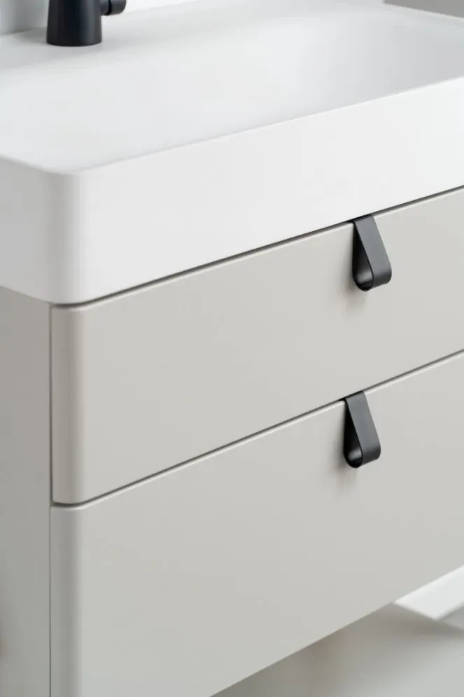 Szafka pod umywalkę nablatową MOSS 70 cm jasno szara półmat | MIRAT