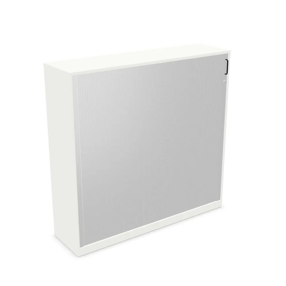 Szafka biurowa żaluzjowa EASY SPACE CABINET HRT 4-OH 160cm biała zamykana I sklep meblowy MIRAT.