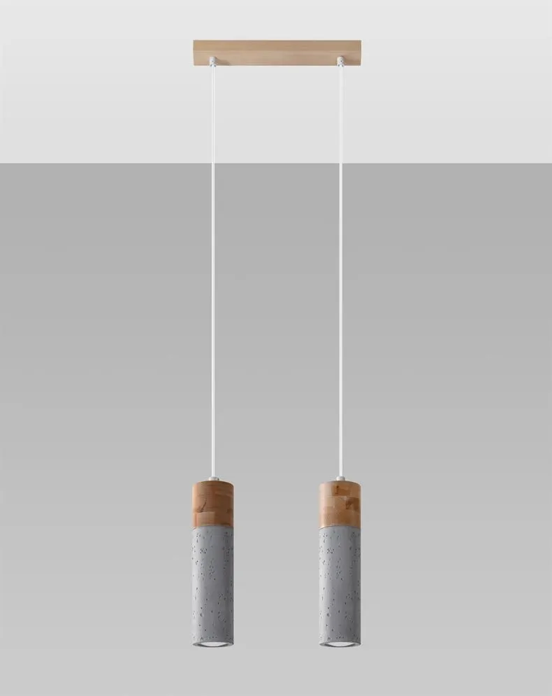 Lampa wisząca ZANE 2 szara | sklep MIRAT  kolekcja zane