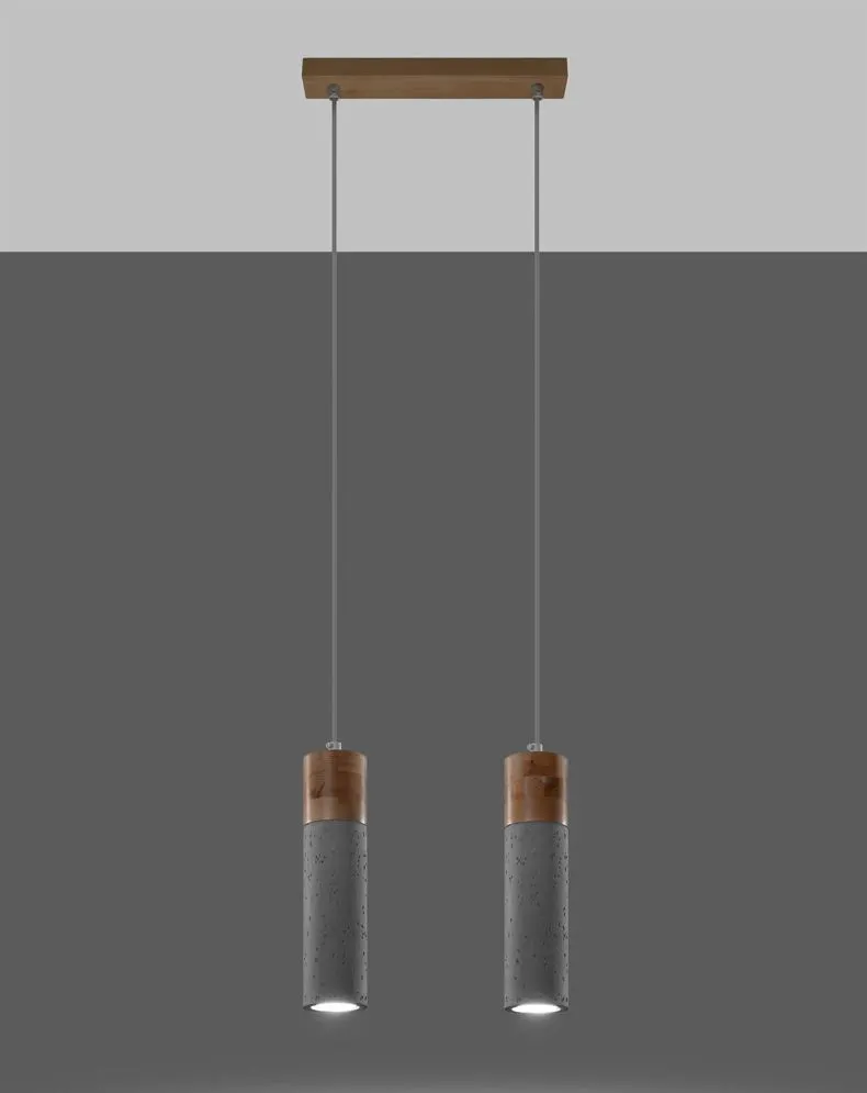 Lampa wisząca ZANE 2 szara | sklep MIRAT  kolekcja zane