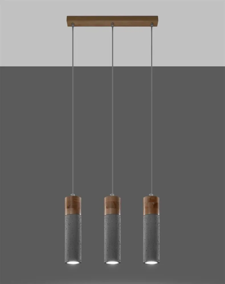 Lampa wisząca ZANE 3 szara | sklep MIRAT  kolekcja zane