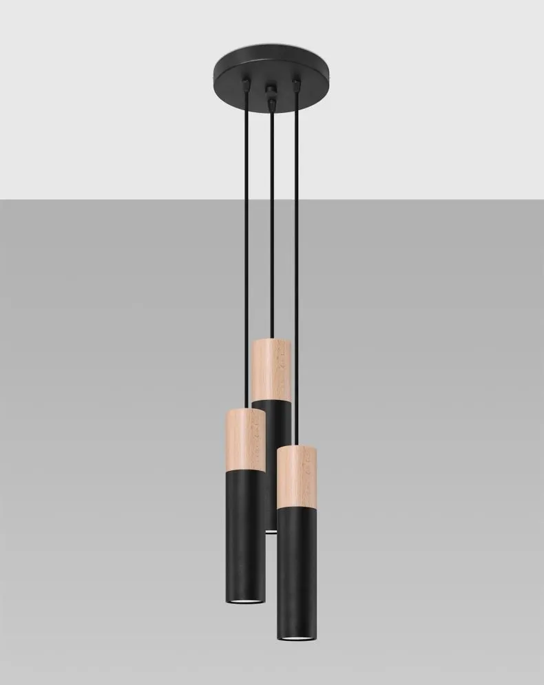 Lampa wisząca PABLO 3P czarna | sklep MIRAT  kolekcja pablo