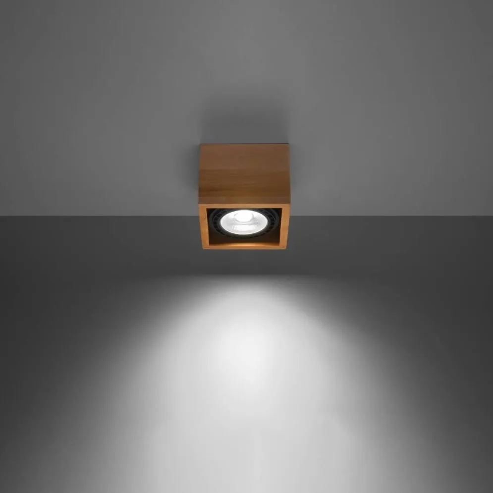 Plafon QUATRO 1 naturalne drewno | sklep MIRAT  kolekcja quatro