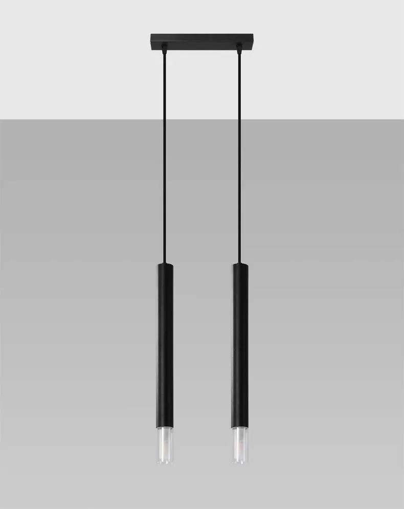 Lampa wisząca WEZYR 2 czarna | sklep MIRAT  kolekcja wezyr