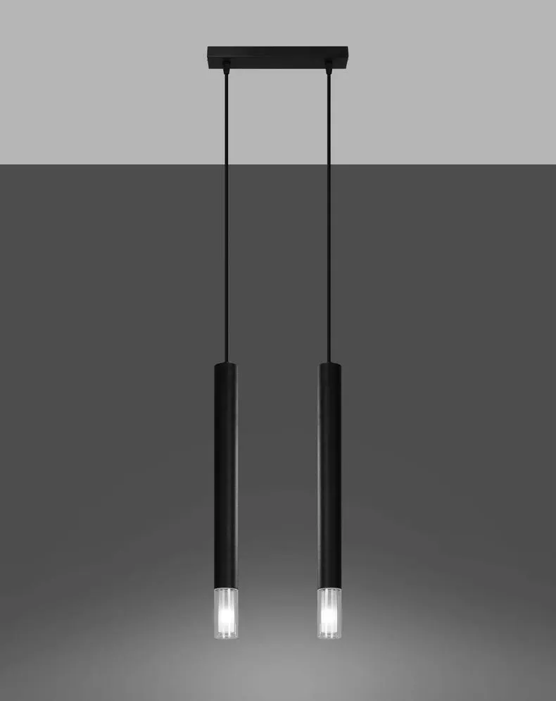 Lampa wisząca WEZYR 2 czarna | sklep MIRAT  kolekcja wezyr