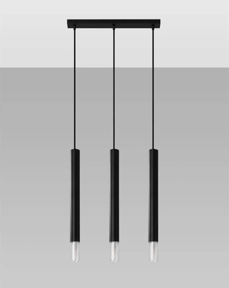 Lampa wisząca WEZYR 3 czarna | sklep MIRAT kolekcja wezyr